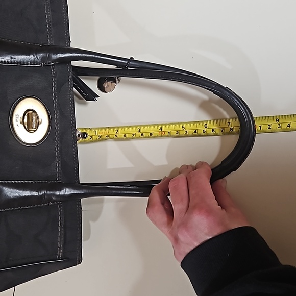 Coach Signature Front Turn Lock Bag - Picture 14 of 17